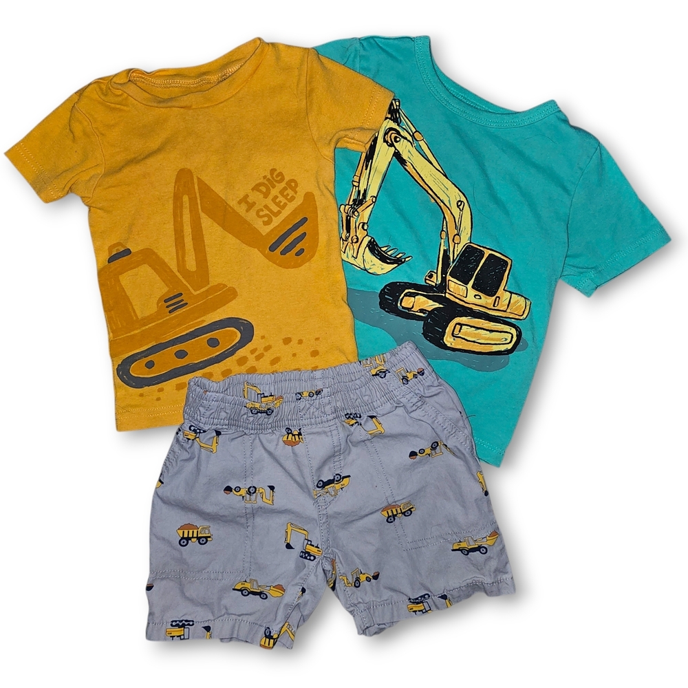Carter's‎ Yellow and Teal Construction Outfit